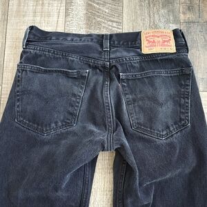 Levi's 505 32x32 Black Jeans Measures 32x30 Euc